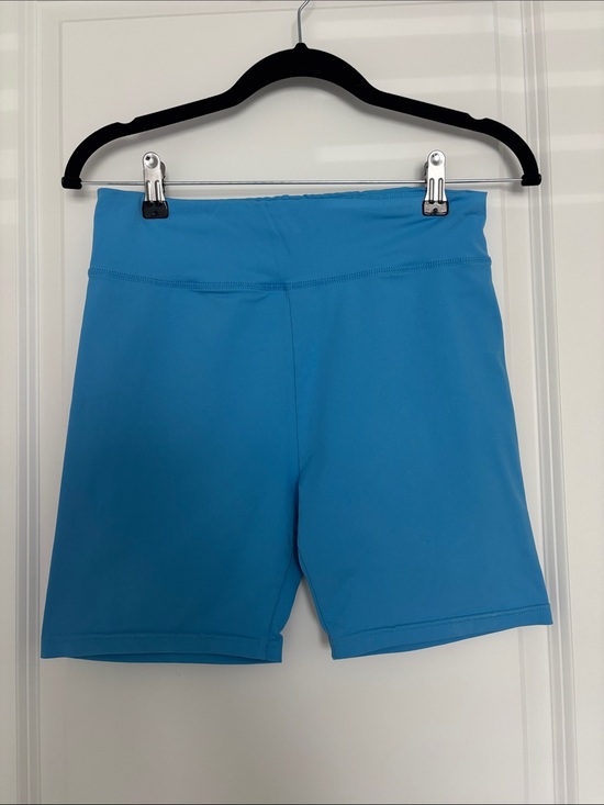 Pants - High-Rise Blue Active Bike Shorts